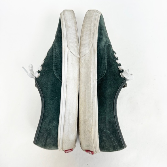 Vans Authentic Pig Suede Shoe Lace Up Sneakers Darkest Spruce Green M 7 W 8.5 - Picture 5 of 10